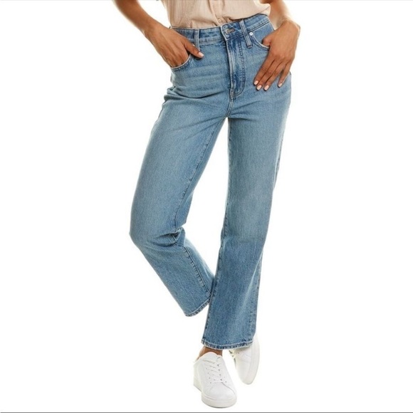 Madewell Womens  Curvy Perfect Vintage Hoye Wash Straight Jean 25P - Picture 1 of 8